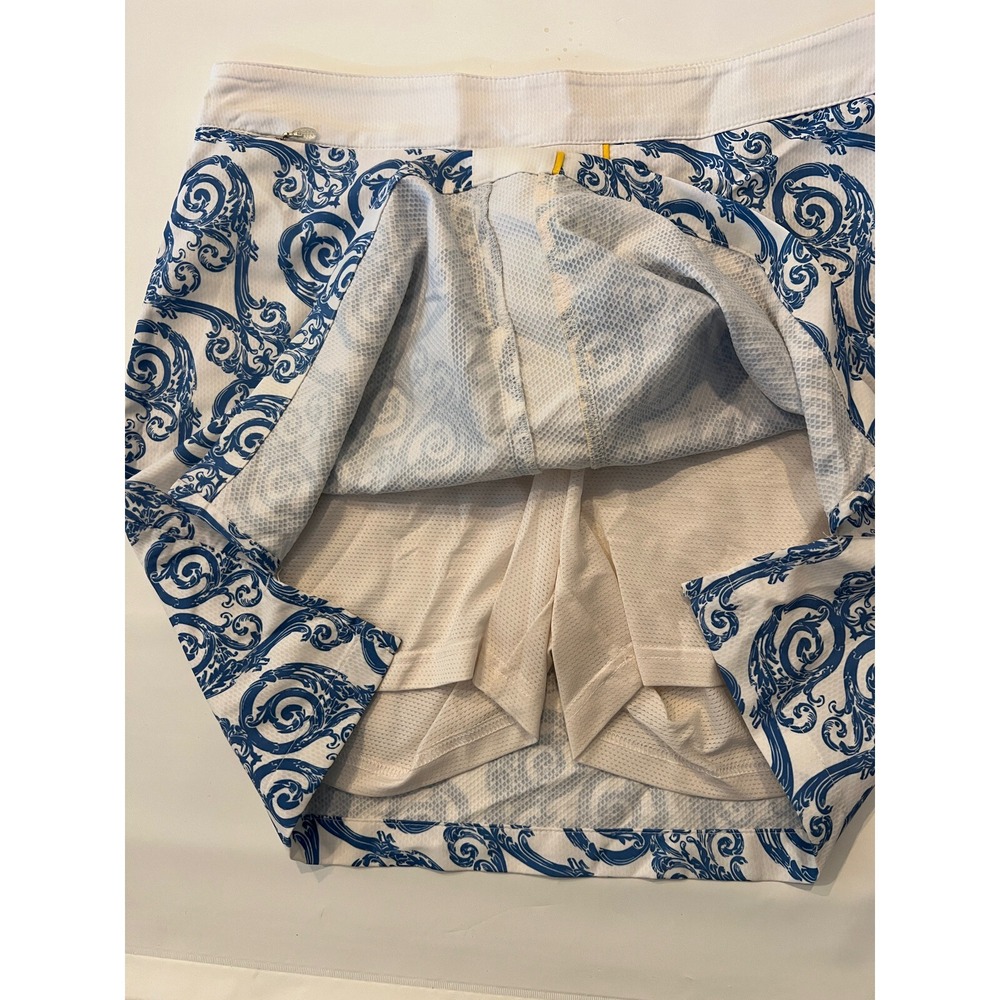 Nancy Lopez Tri Skort Womens Size 10 Golf‎ Blue White desert dry paisleu - Picture 3 of 6